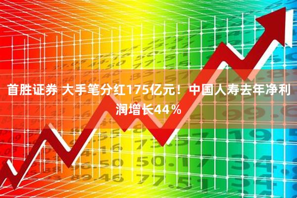 首胜证券 大手笔分红175亿元！中国人寿去年净利润增长44％